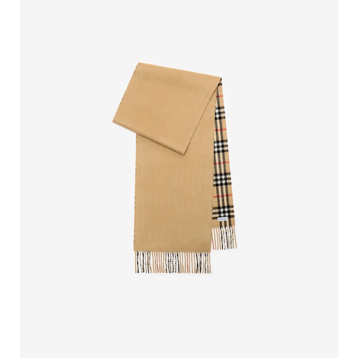 Reversible Check Cashmere Scarf