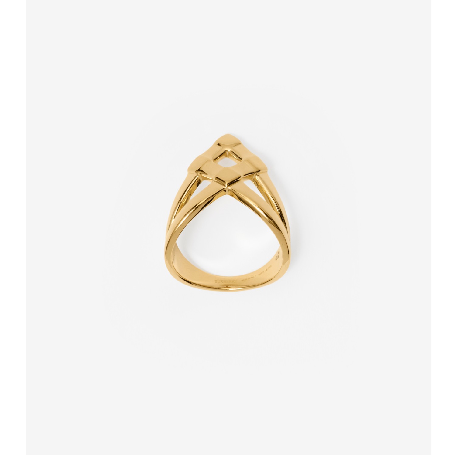 Check Point Ring in Gold Women Burberry Official