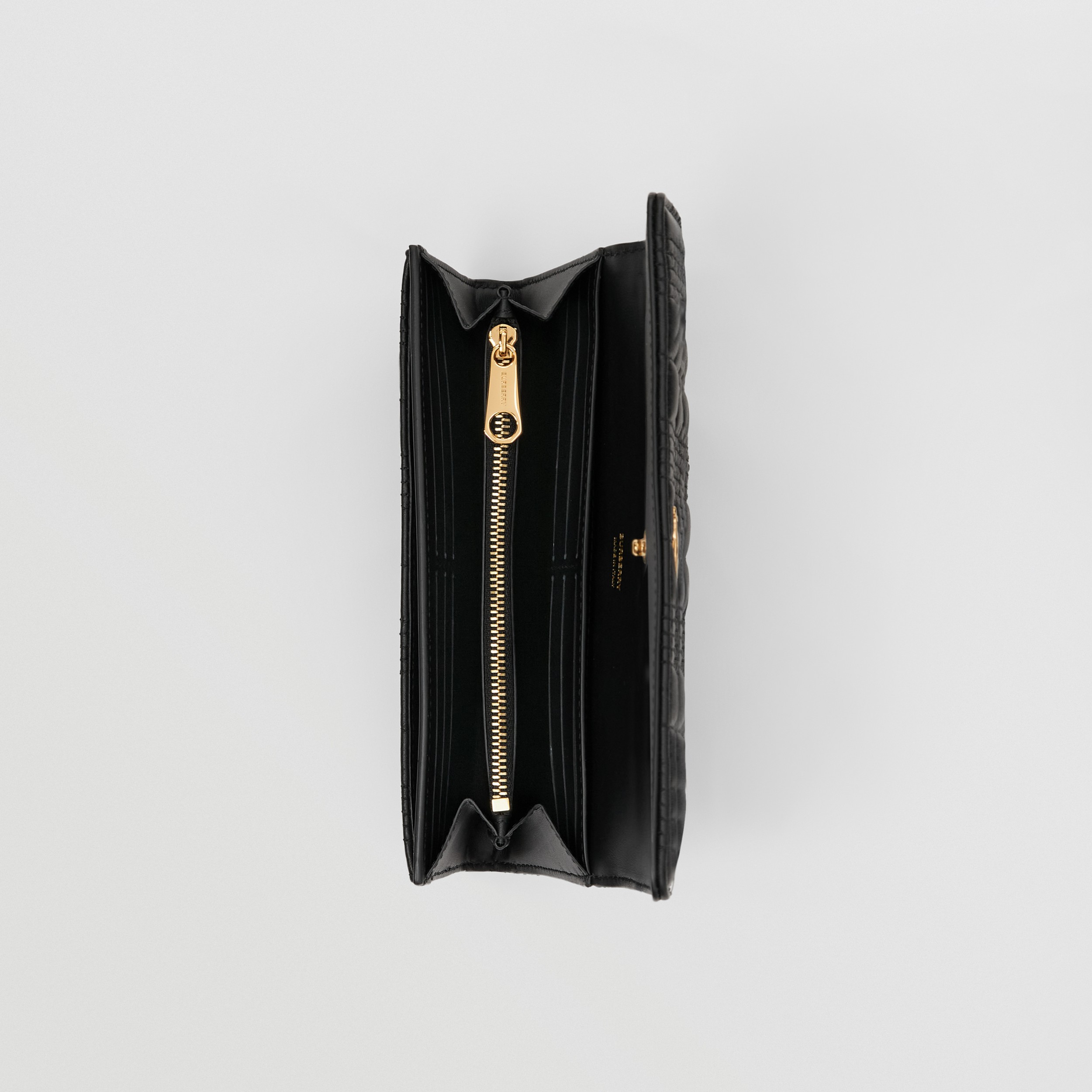 Классический стеганый бумажник Lola из кожи ягненка (Черный) - Для женщин | Официальный сайт Burberry® - 4