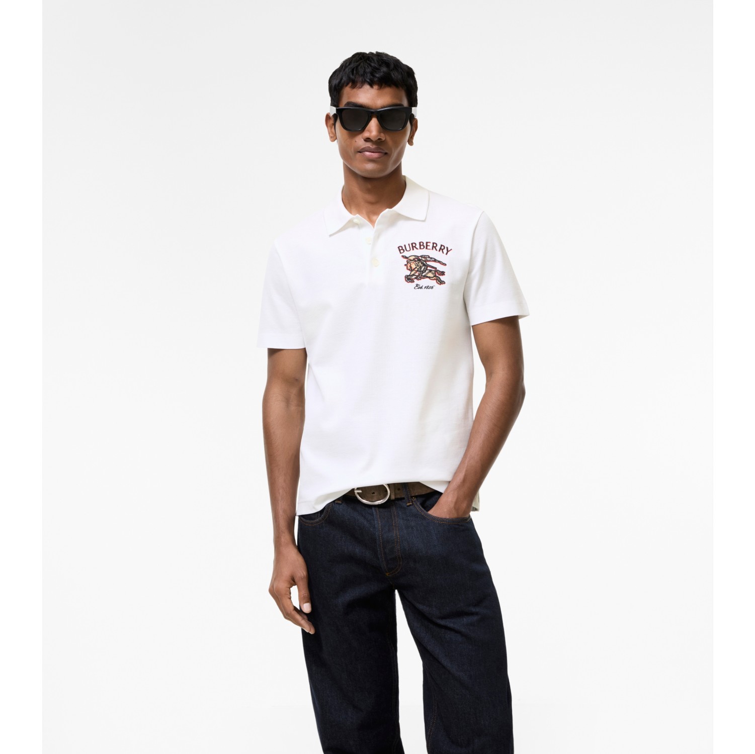 Knight Check Cotton Polo Shirt