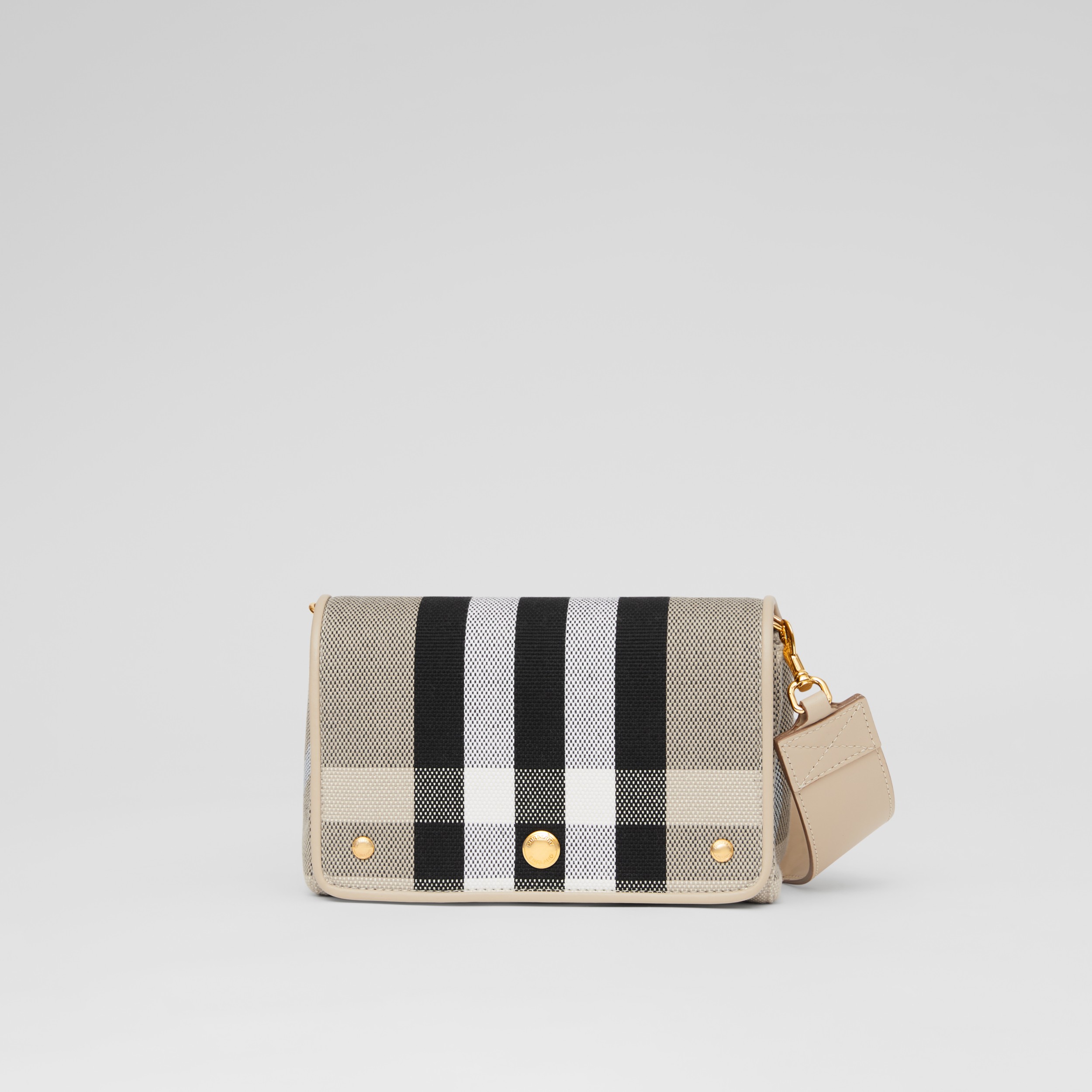 Small Check Canvas Crossbody Bag in Soft Fawn Women Burberry United