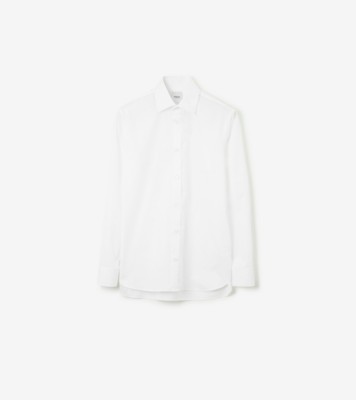 コットン フォーマルシャツ (ホワイト) - メンズ, コットン | Burberry®公式サイト