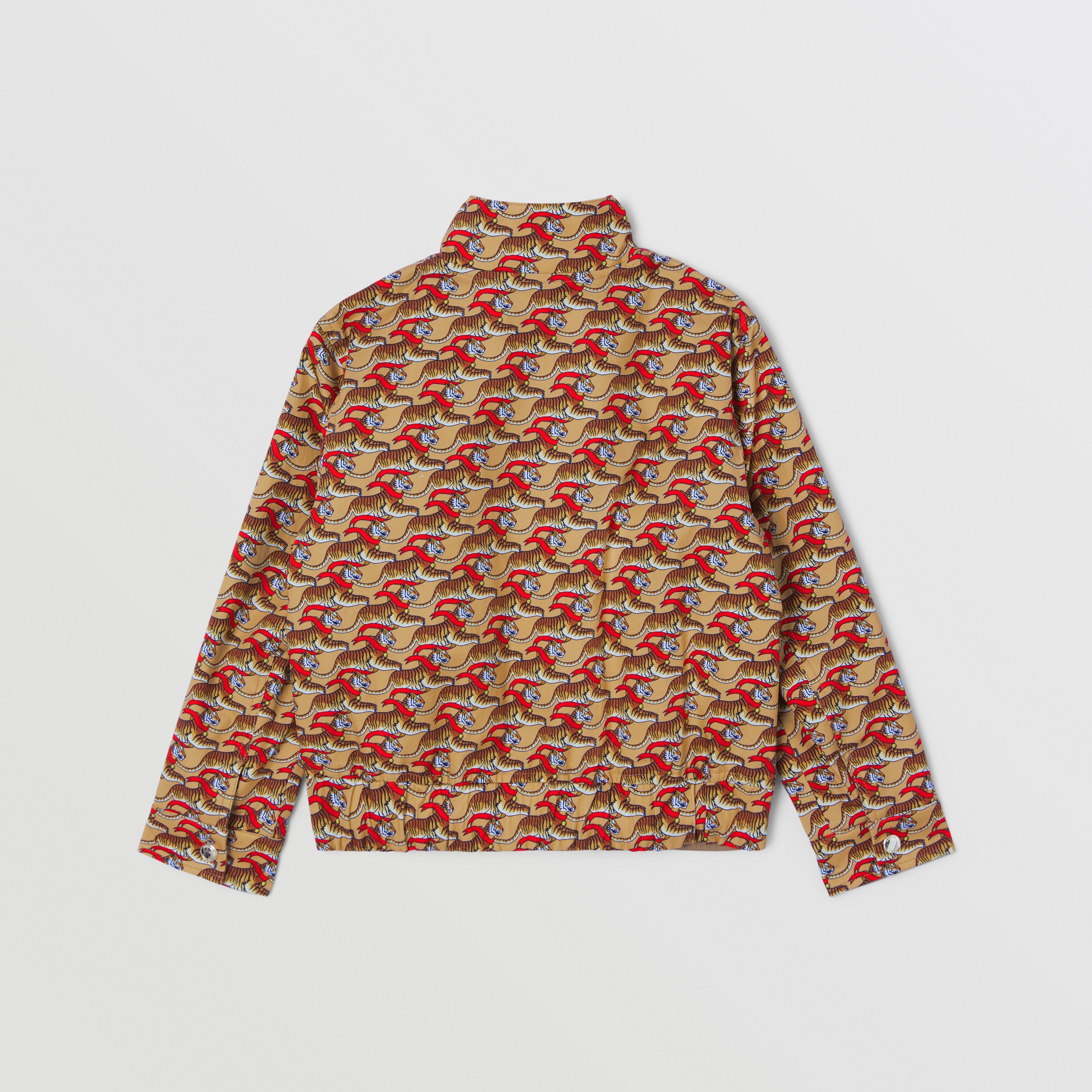 Veste réversible en coton à imprimé tigre (Beige Miel) | Site officiel Burberry® - 4