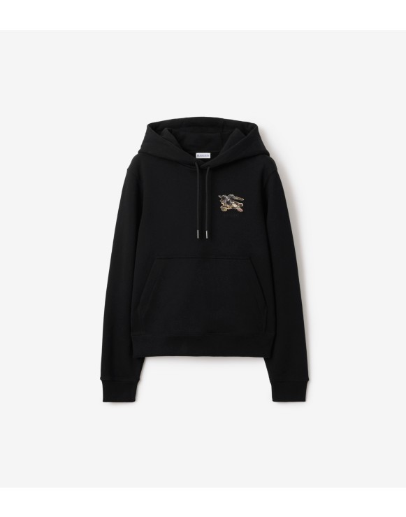 Felpa con cappuccio in cotone Knight Check