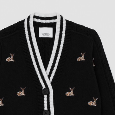 burberry deer cardigan