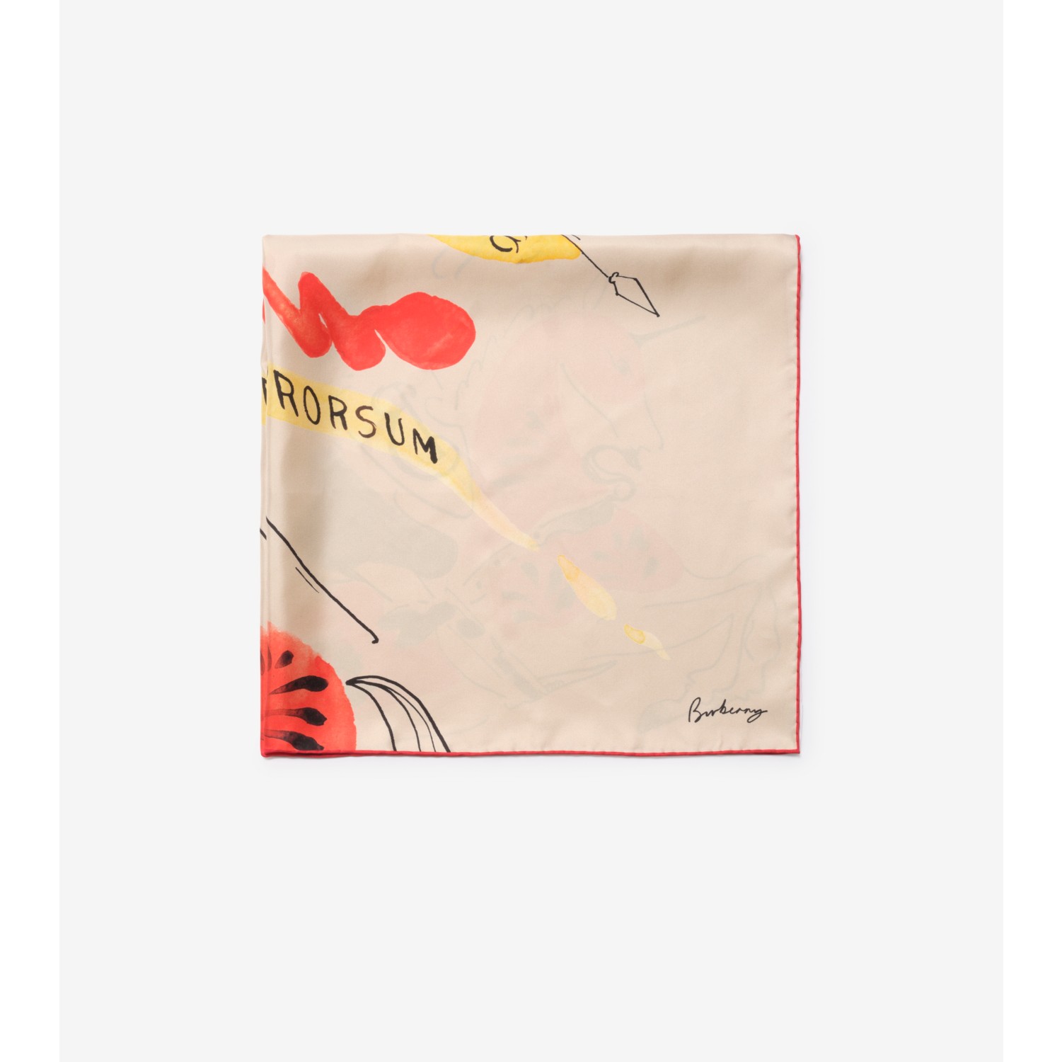 Seidenschal mit EKD-Motiv in Aquarelloptik