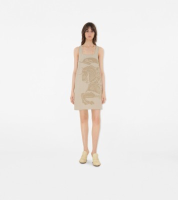 ワンピース BURBERRY MUSTARD STRETCH WOOL BLEND DRESS Burberry Burberry Woman Mustard Stretch Wool Blend Dress