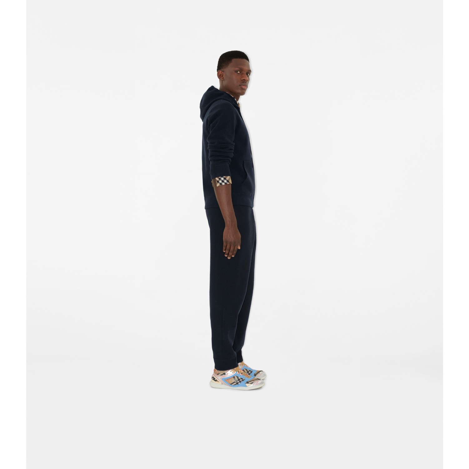Cashmere Blend Zip Hoodie