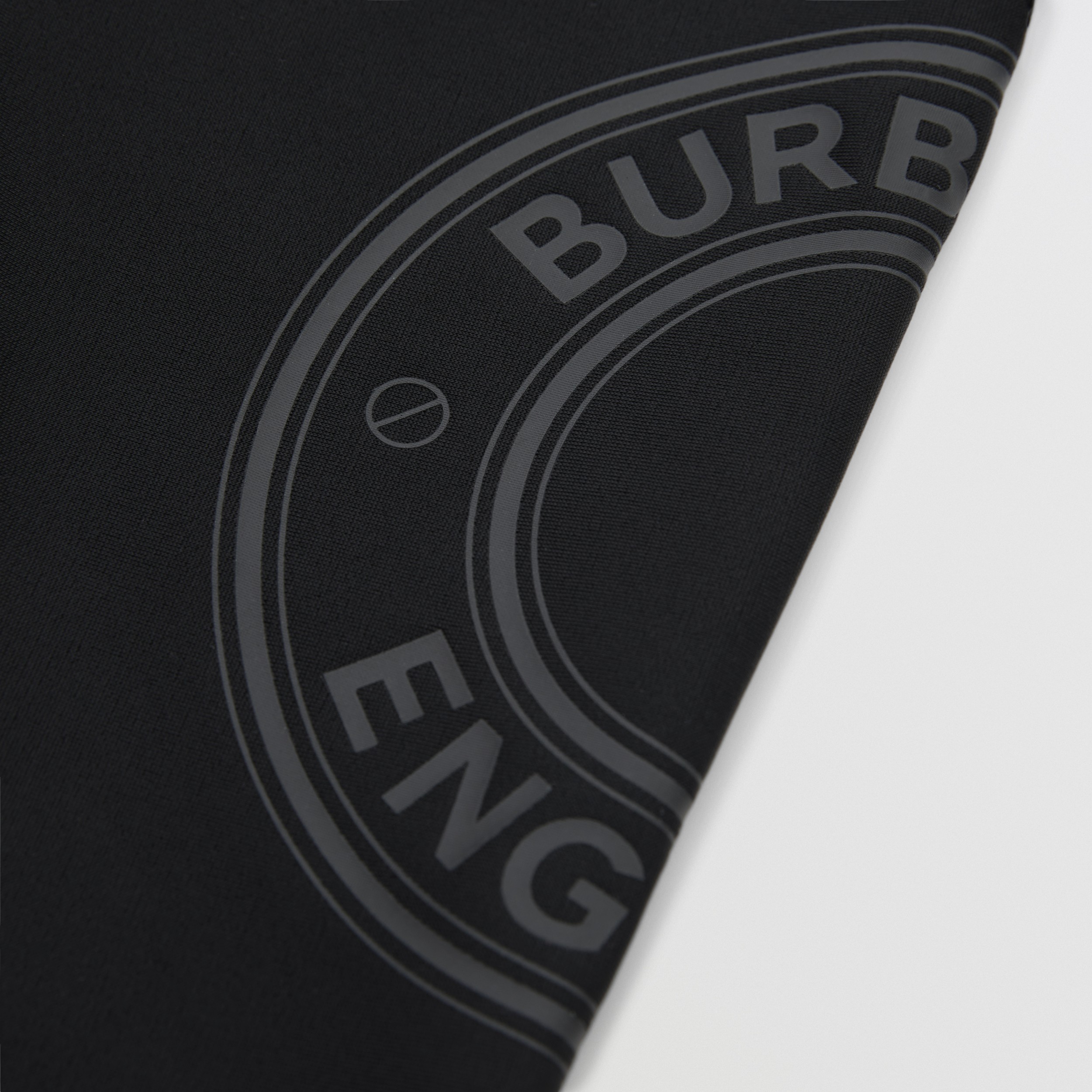 Logo Graphic Stretch Jersey Leggings in Black - Children | Burberry® Official - 2