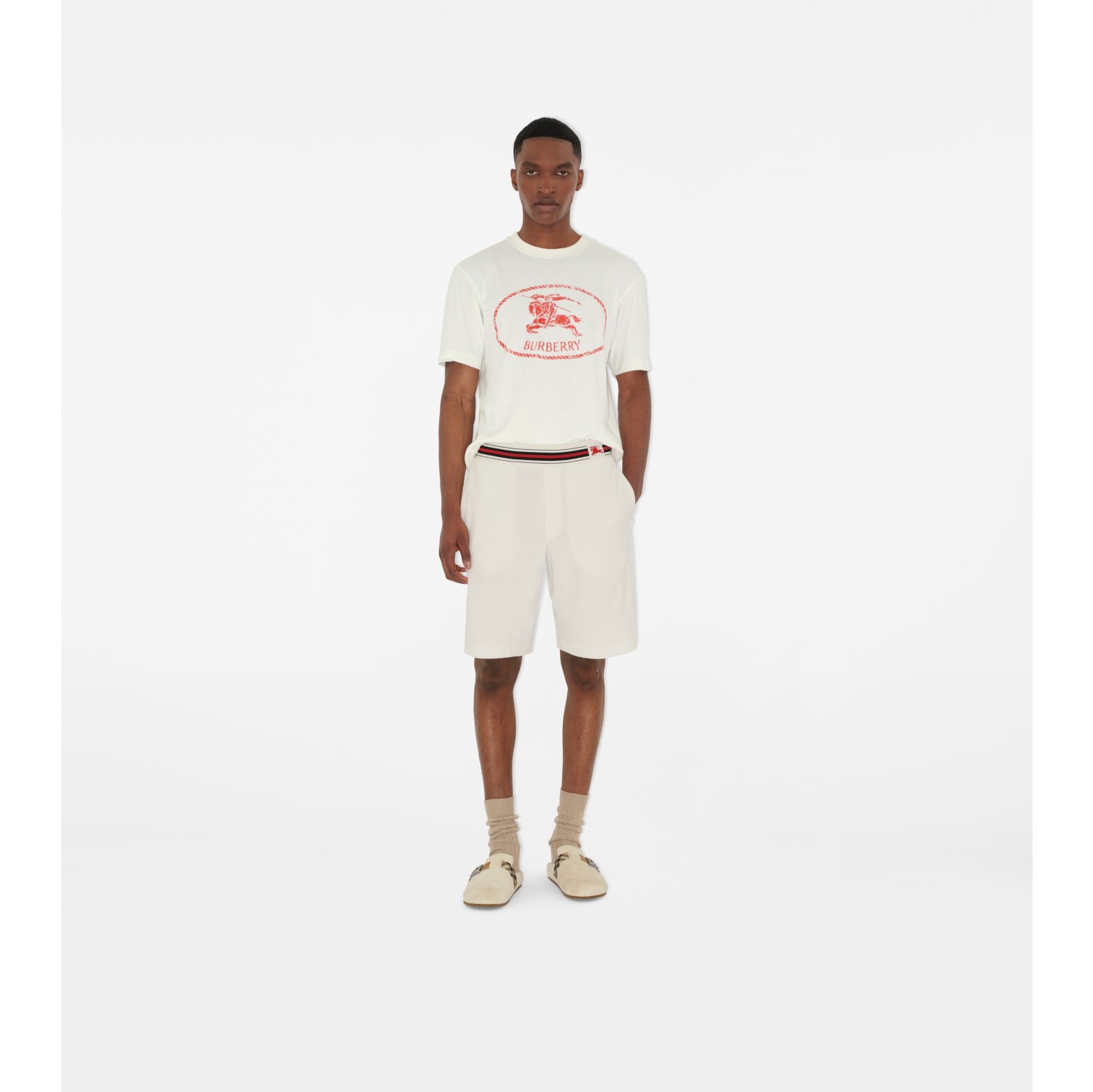 Baumwollmisch-Shorts