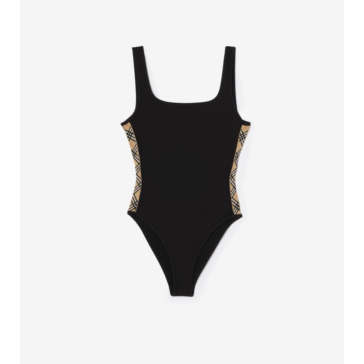 Check Trim Swimsuit