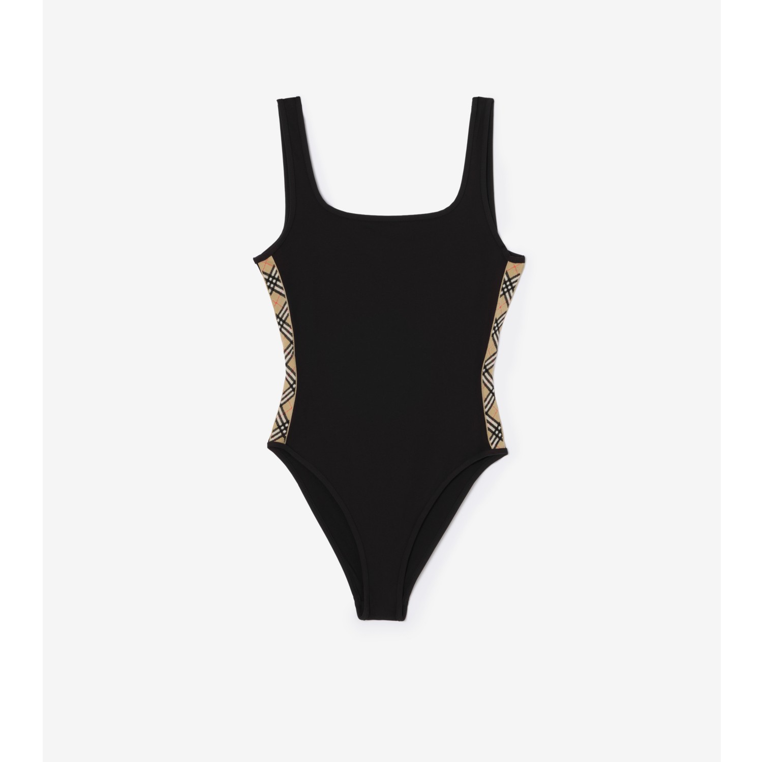 Check Trim Swimsuit