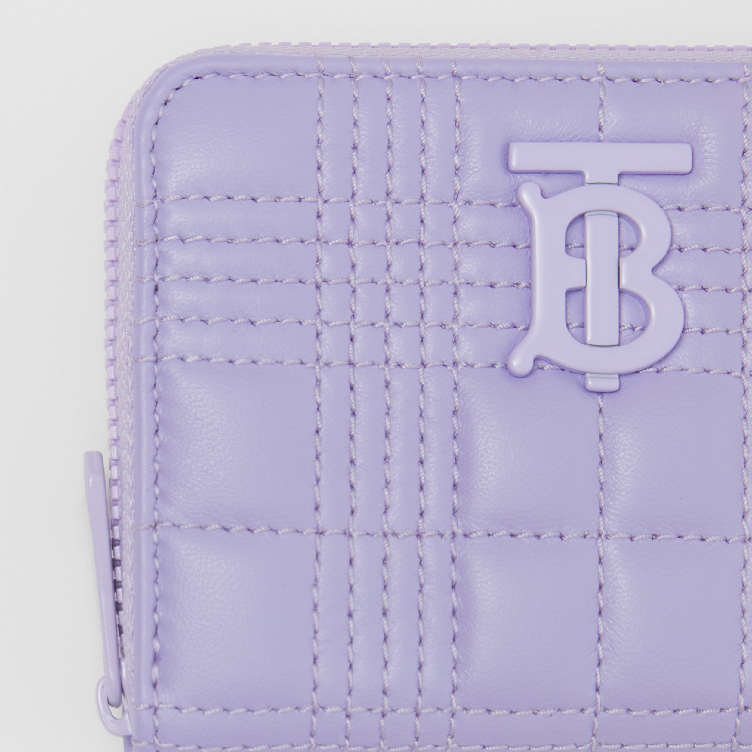 Quilted Lambskin Lola Zip Wallet in Soft Violet - Women | Burberry® Official - 2