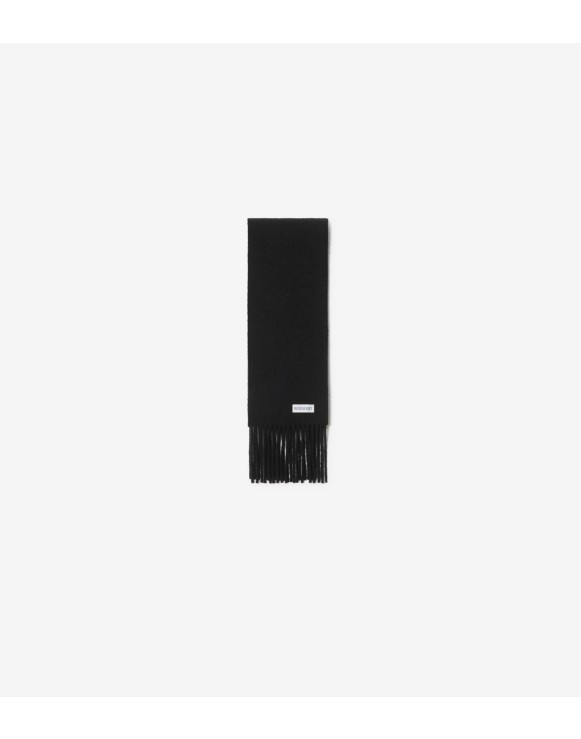 Check Label Cashmere Scarf