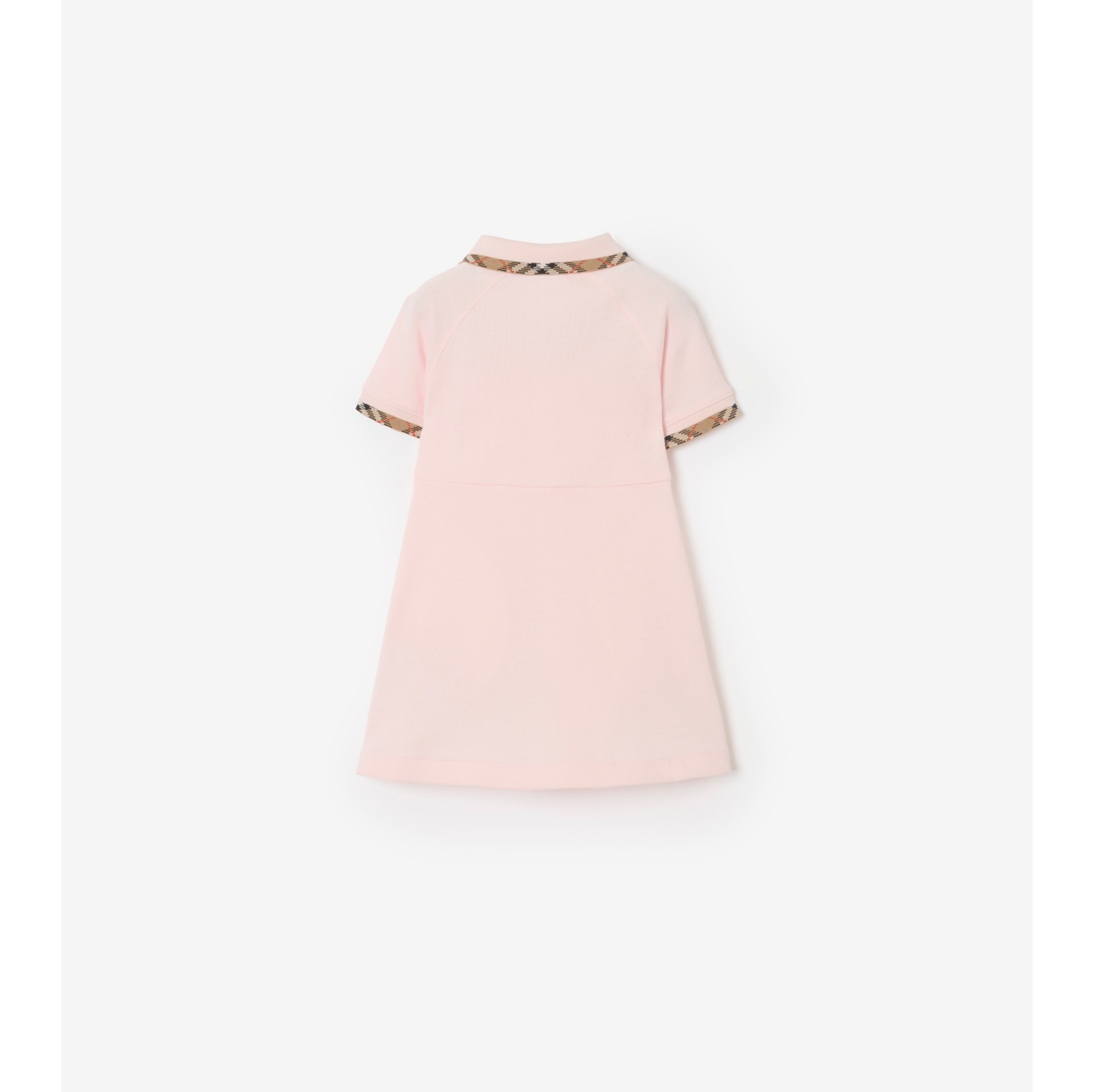 Robe polo en coton avec Check