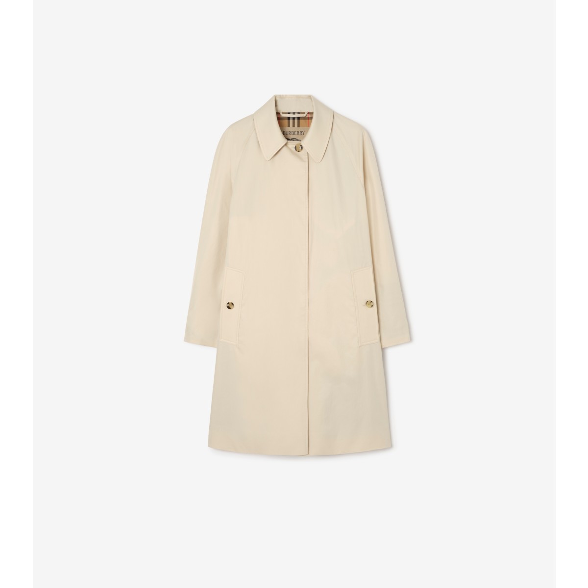  Check Mid-length Tropical Gabardine Camden Car Coat