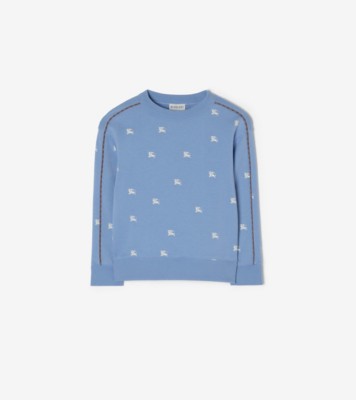 kou　バーバリースウェット　8Y128 ナイト コットンスウェット (コーンフラワーブルー) | Burberry®公式サイト