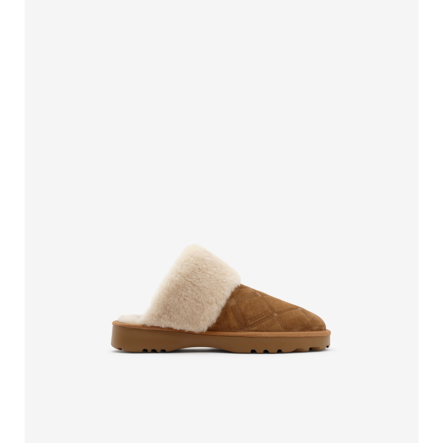 Check Shearling Flint Slippers