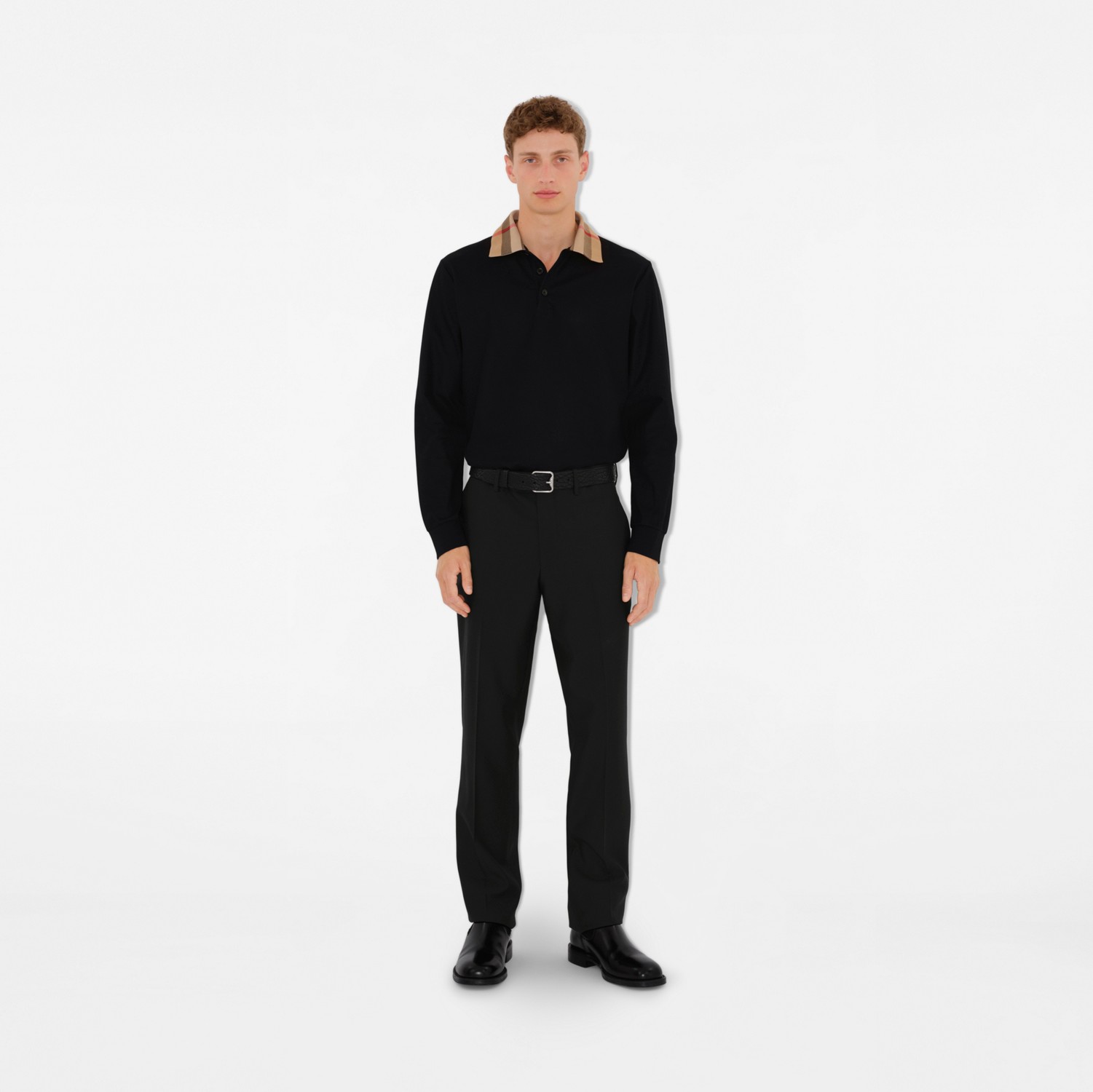 Cotton Polo Shirt in Black - Men | Burberry® Official Cotton Polo Shirt in Black - Men | Burberry® Official