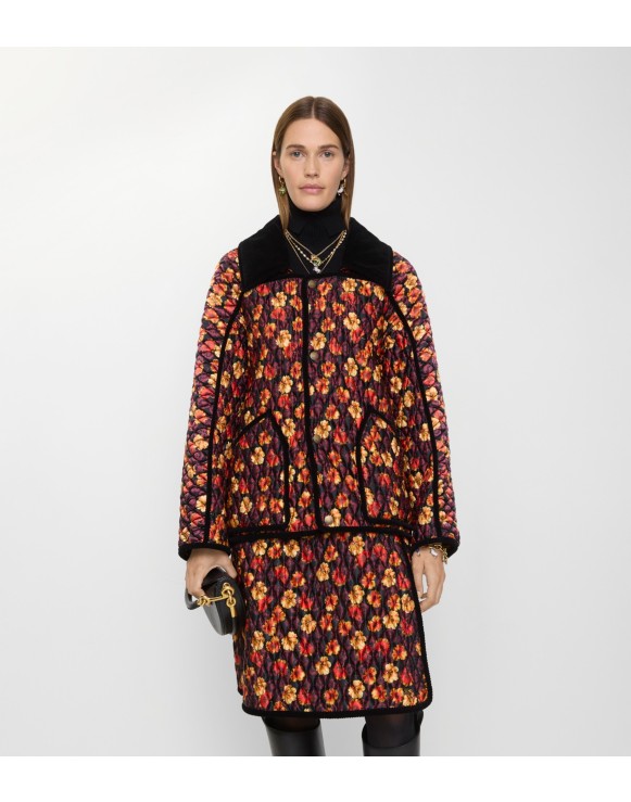 Geranium Leaf Quilted Nylon Floriston Jacket