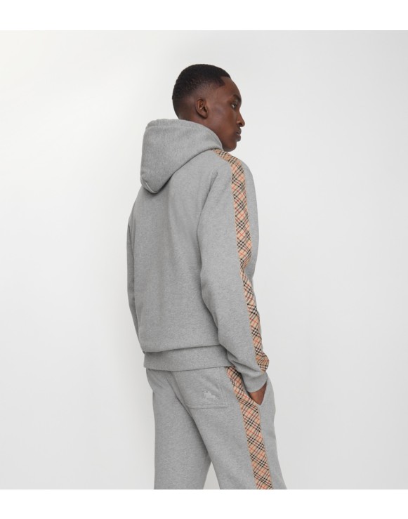 Hoodie en coton avec Check