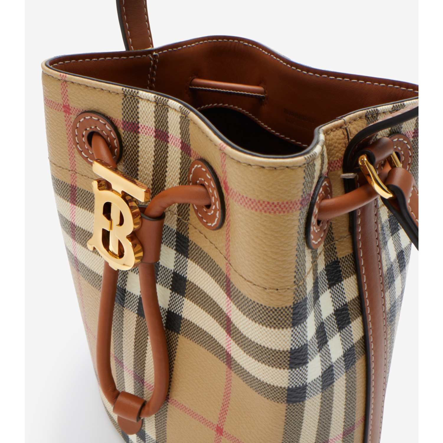 Mini TB Bucket Bag in Archive beige briar brown Women Burberry Official