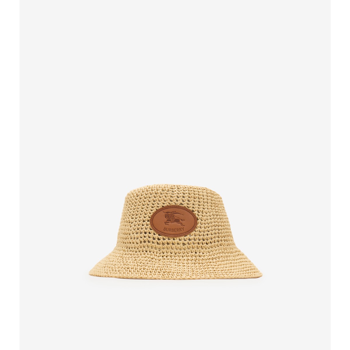  Knight Stamp Raffia-effect Bucket Hat