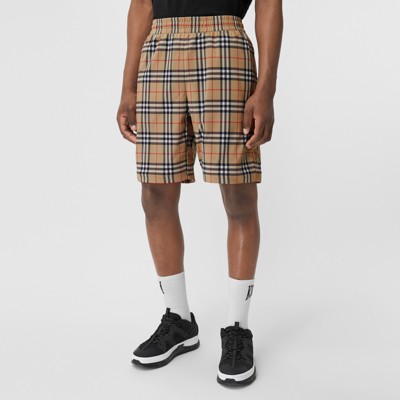 Vintage Check Shorts in Archive Beige - Men | Burberry® Official