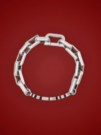 Logo Detail Palladium-plated Chain-link Bracelet