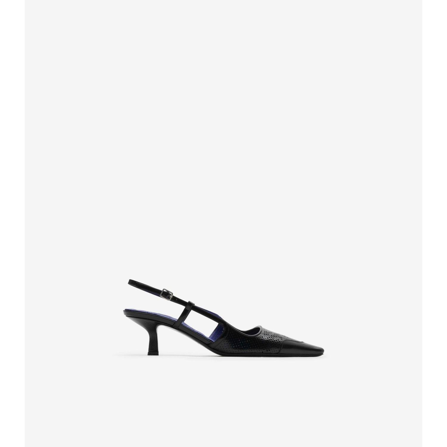 Leather Chisel Slingback Pumps in Black - Women | Burberry® Official
