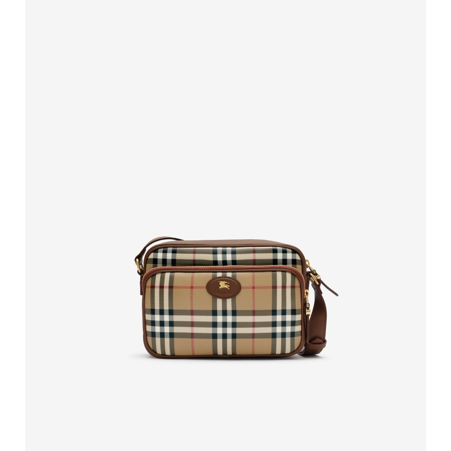 Check Pocket Crossbody Bag