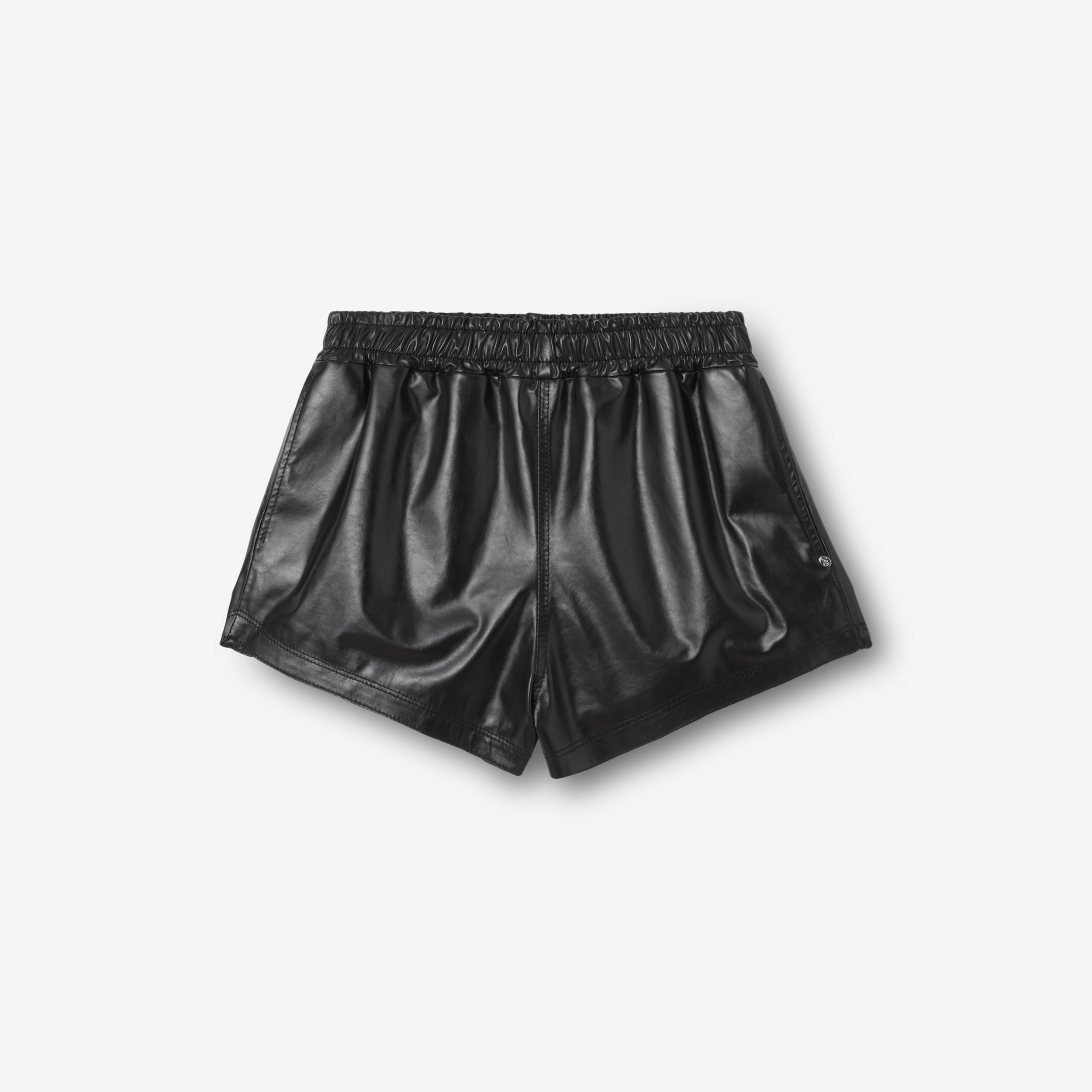 Leather Shorts in Black - Women | Burberry® Official - 1