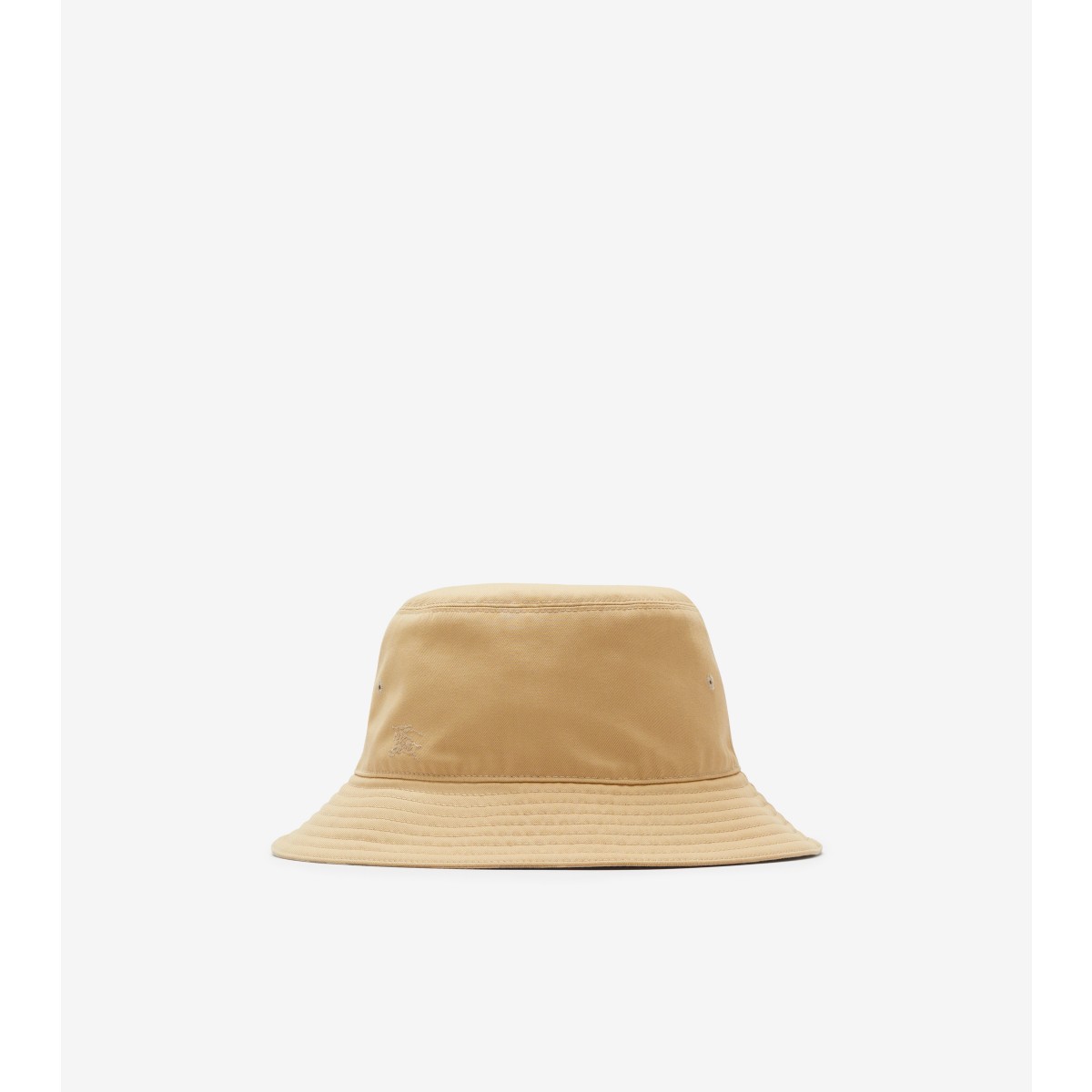 Burberry Reversible Cotton Blend Bucket Hat In Flax