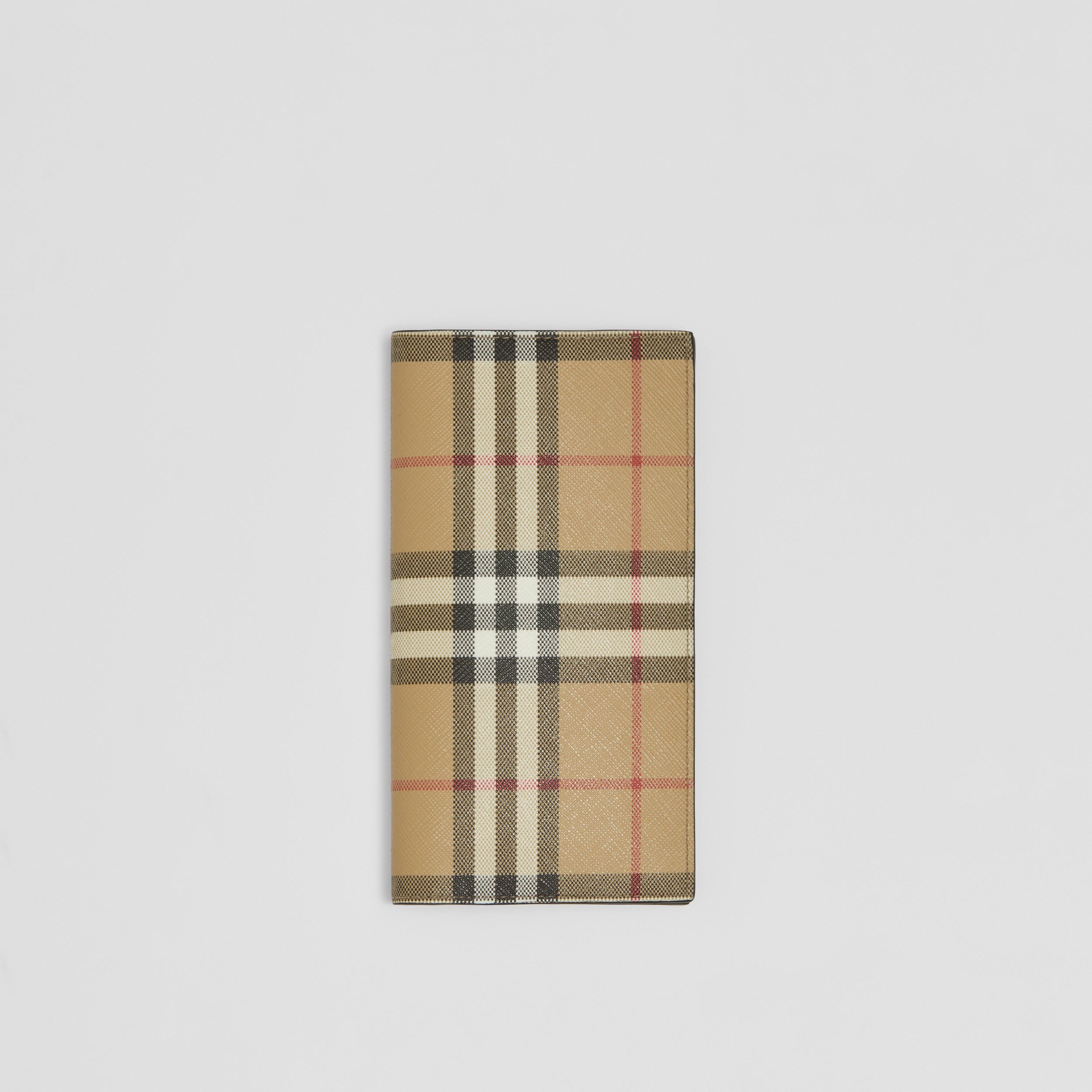 Brieftasche aus Vintage Check-Gewebe und Leder (Vintage-beige) - Herren | Burberry® - 1