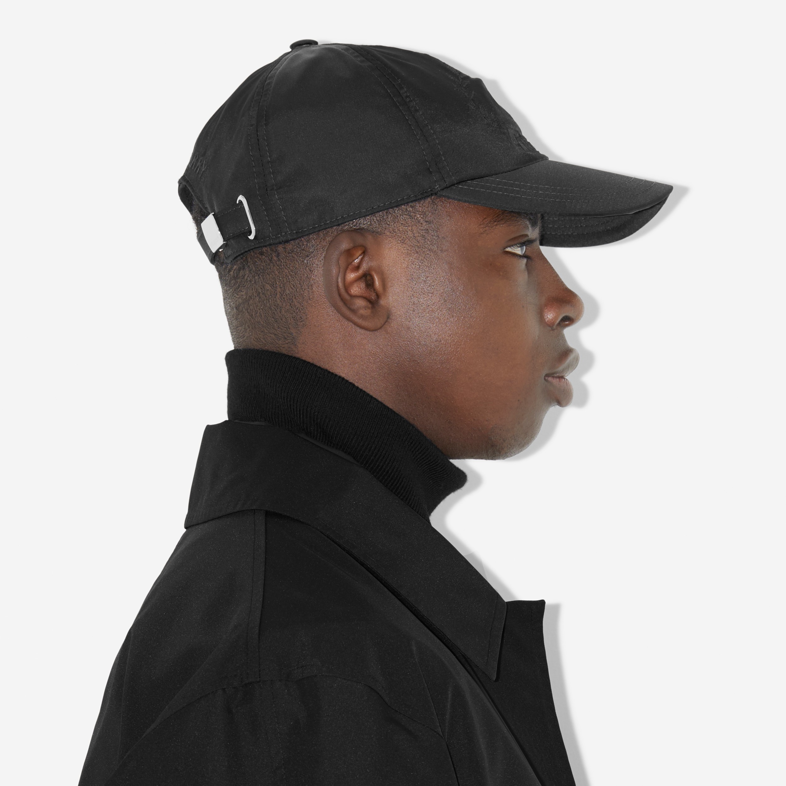 Oak Leaf Crest Nylon Baseball Cap in Black | Burberry® Official - 4