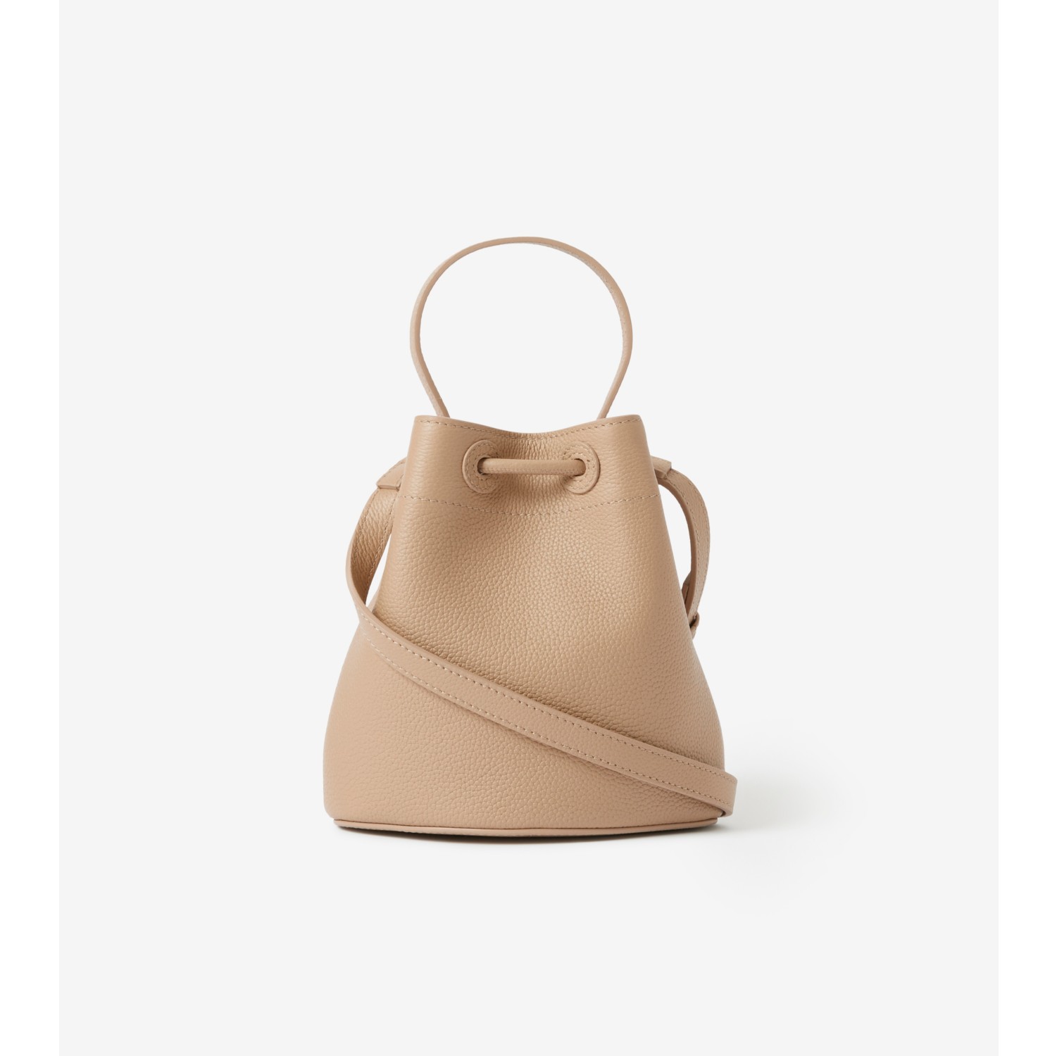 Small TB Bucket Bag in Oat beige - Women, Leather | Burberry® Official