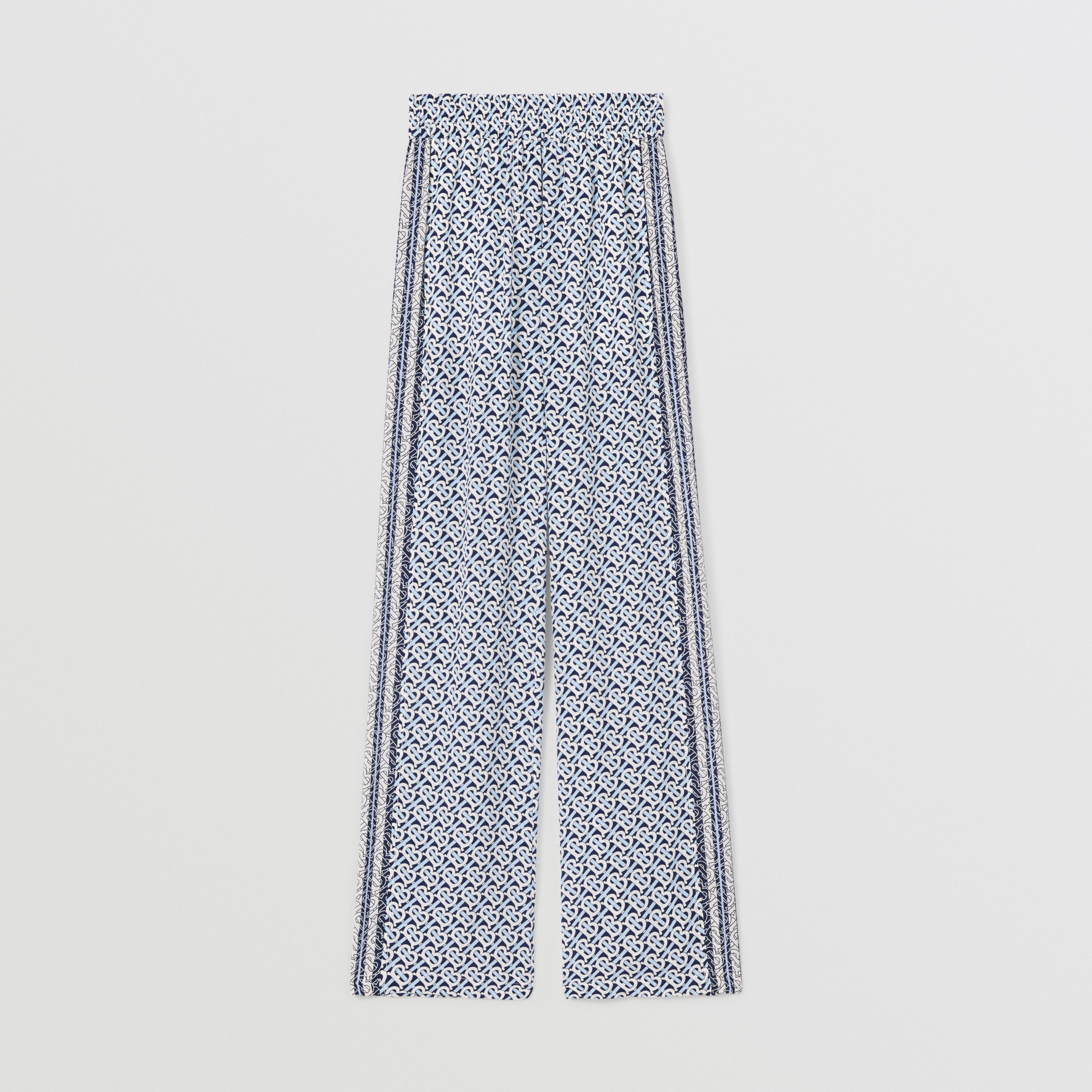 cobalt blue wide leg trousers