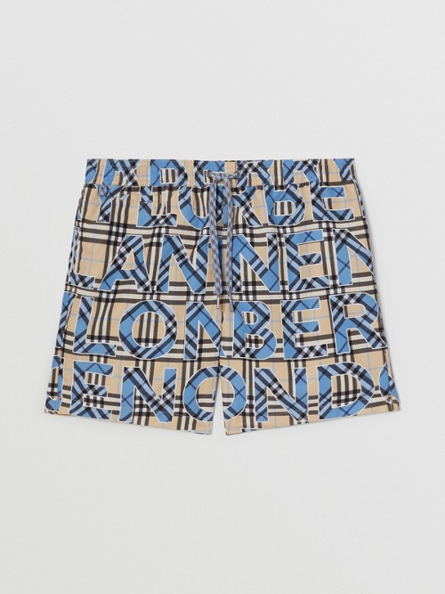 BURBERRY Logo and Check Pr