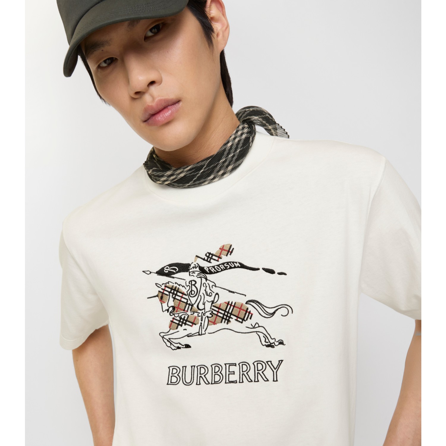 EKD Sketch Cotton T-shirt in Chalk white - Men | Burberry® Official