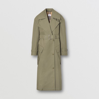 burberry trench coat green