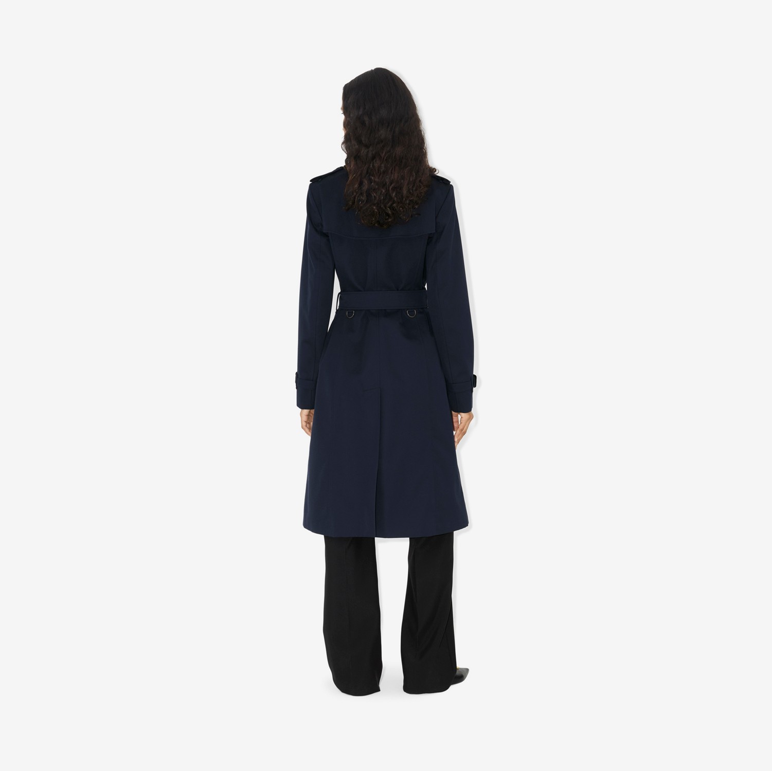 Long Chelsea Heritage Trench Coat in Coal Blue - Women | Burberry® Official