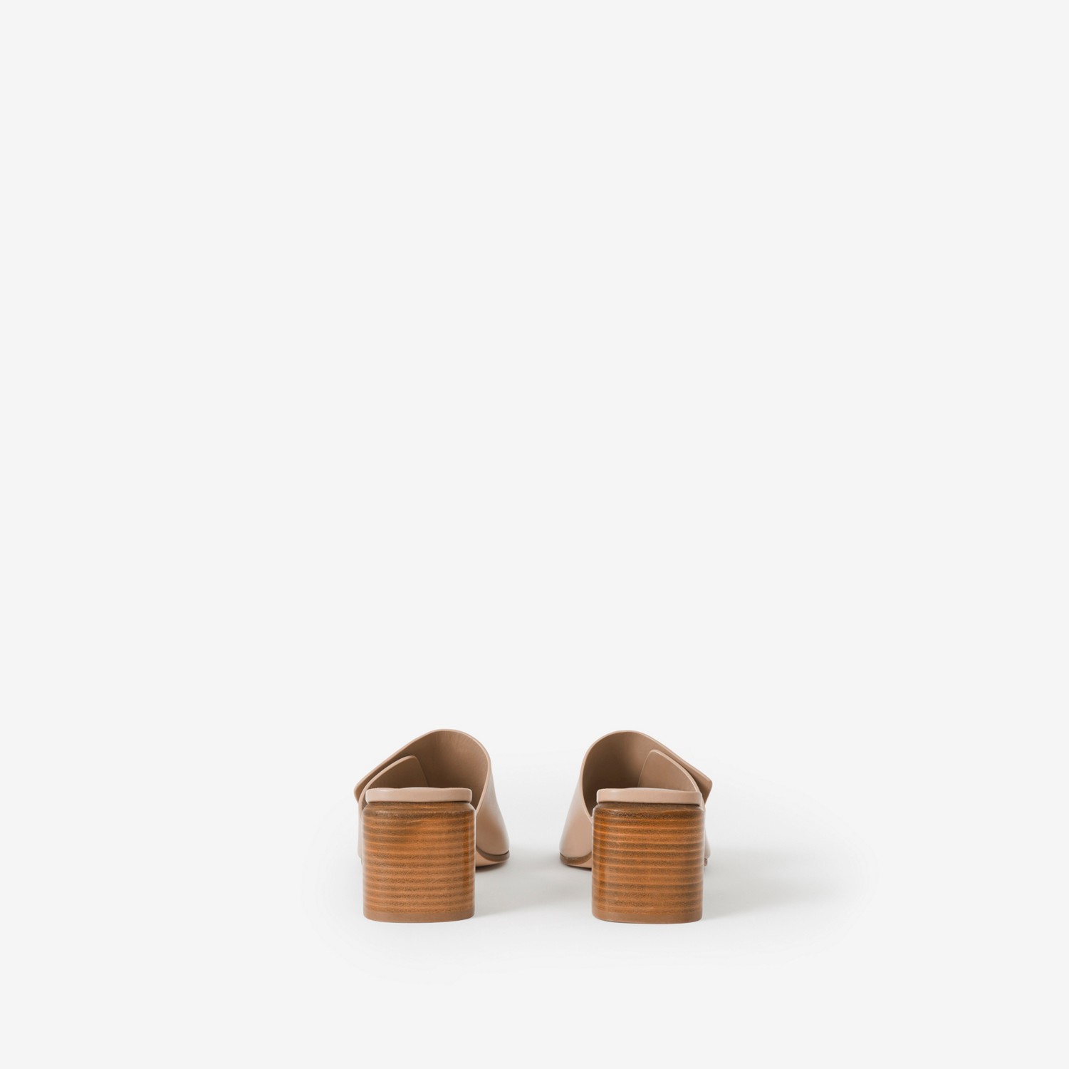 Zapatos de tacón en piel con monograma (Marrón Almendra Claro) - Mujer | Burberry® oficial