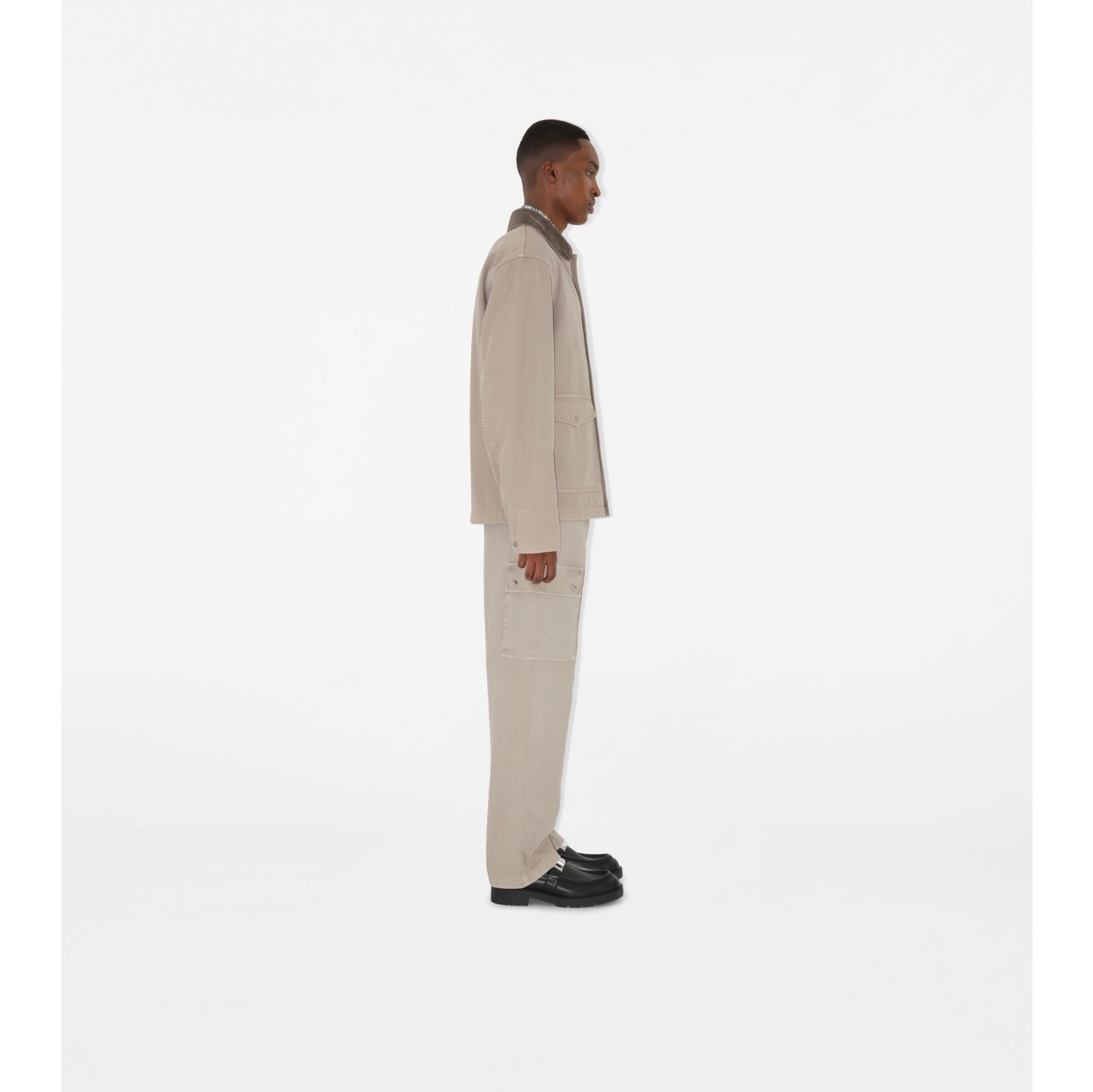 Gabardine Cargo Trousers