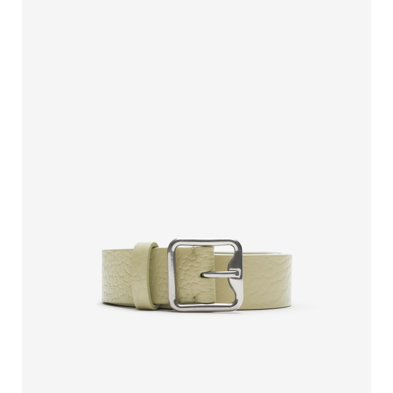 Leather B Buckle Belt in Hunter - Women | Burberry® Official