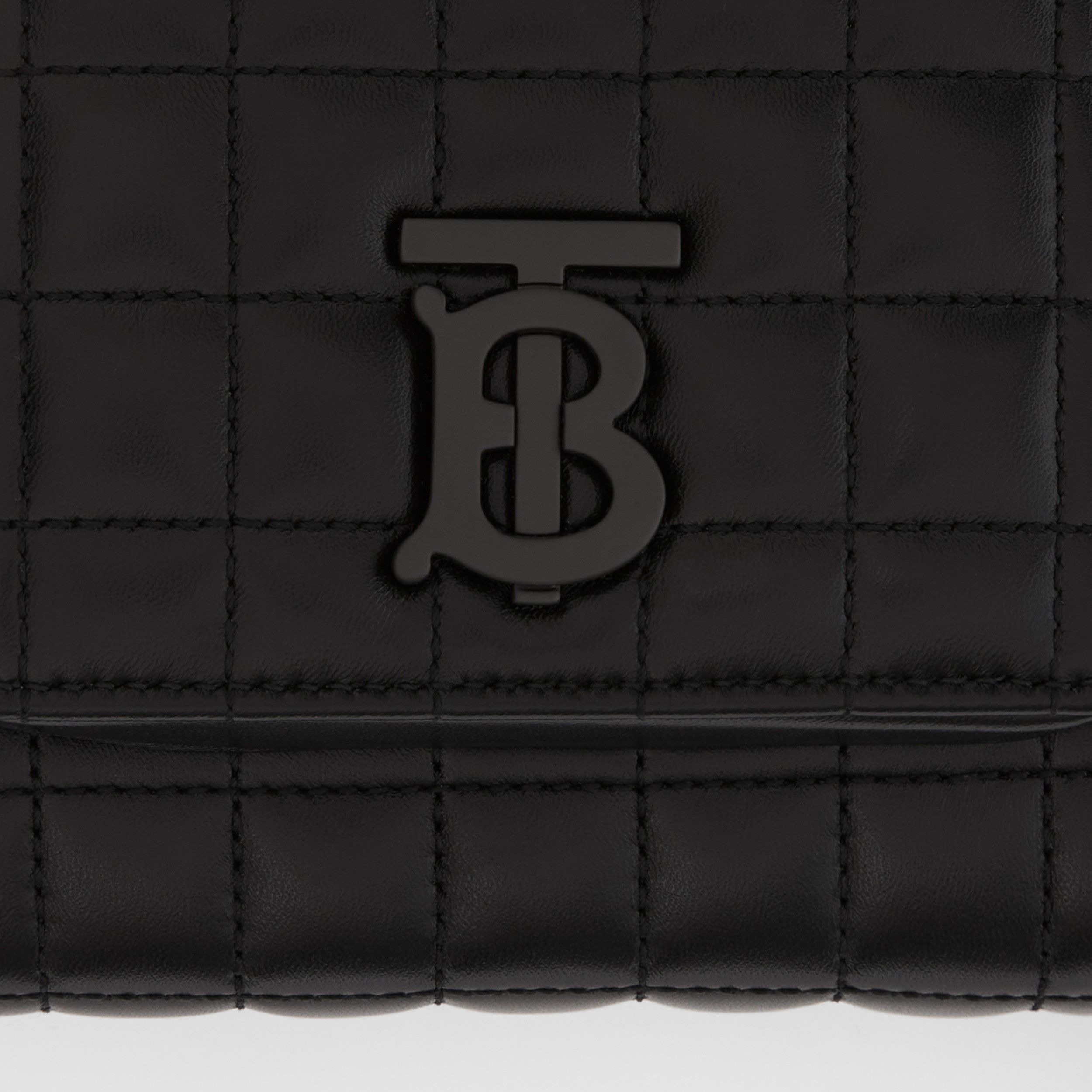 Monogram Motif Quilted Leather Crossbody Bag In Black Men Burberry Official