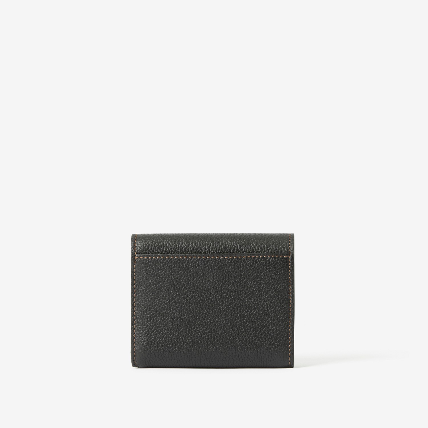 Grainy Leather TB Compact Wallet in Black - Women | Burberry® Official