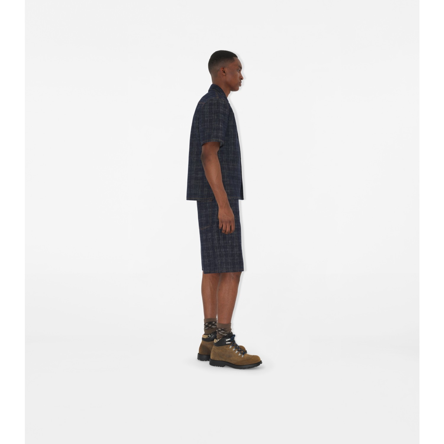 Relaxed Fit Check Denim Shirt