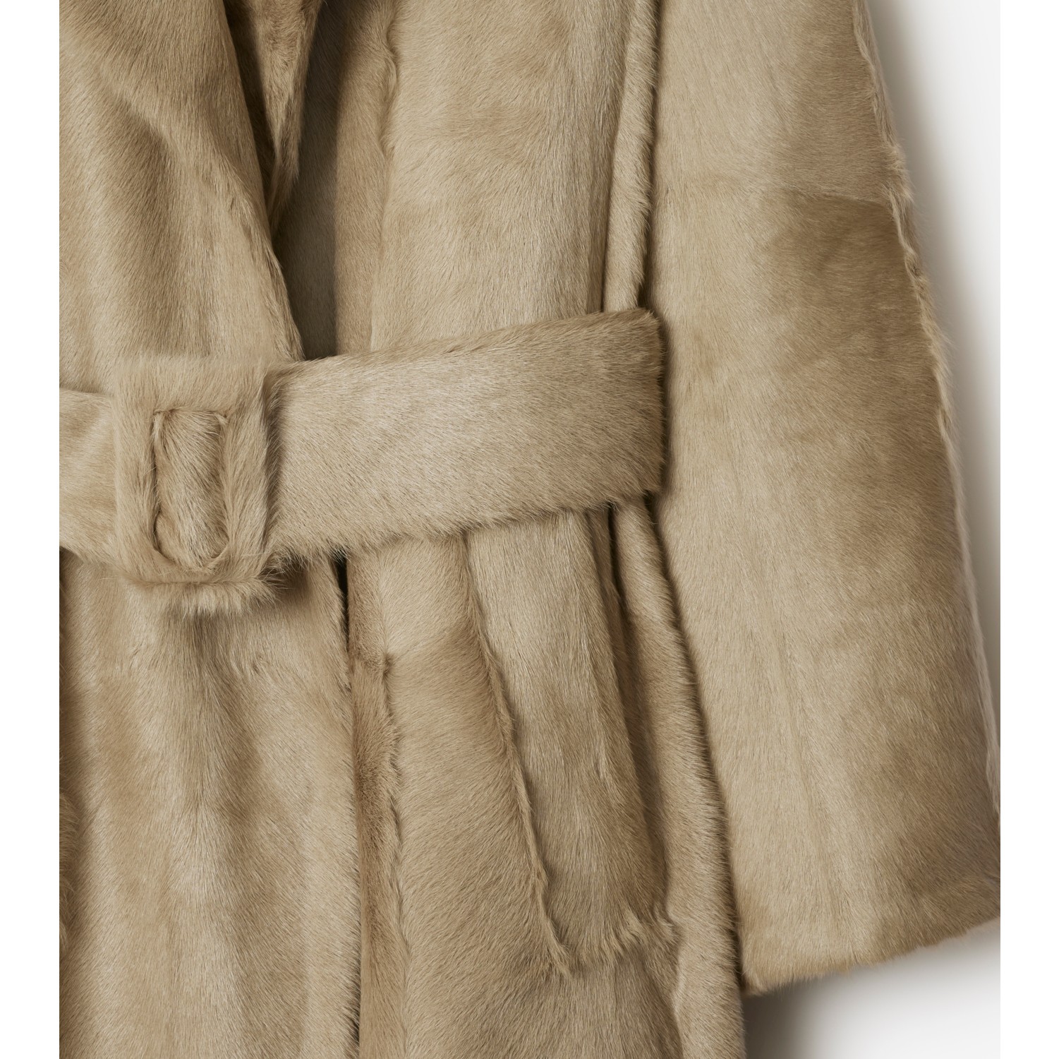 Long Goat Hair Trench Coat