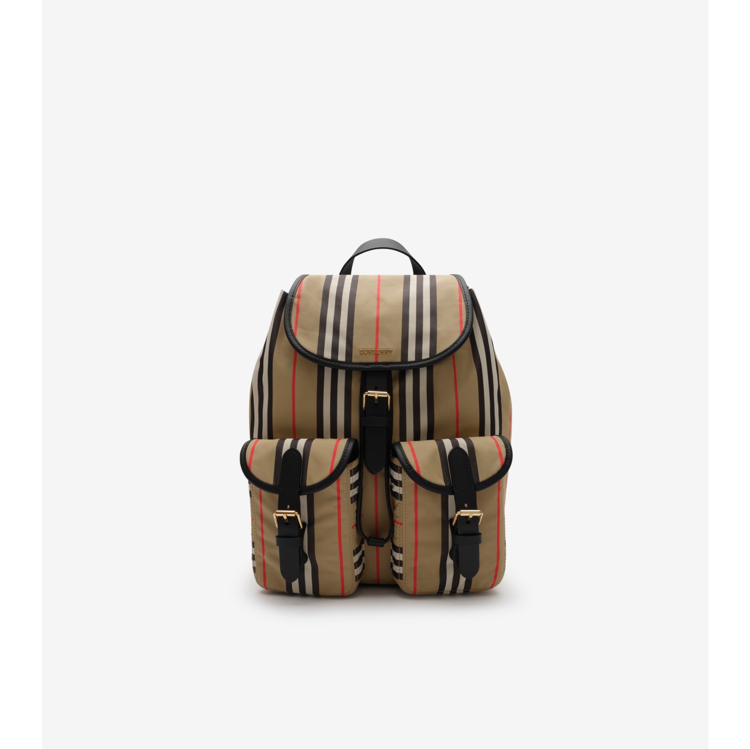 Sac à dos en nylon à rayures iconiques