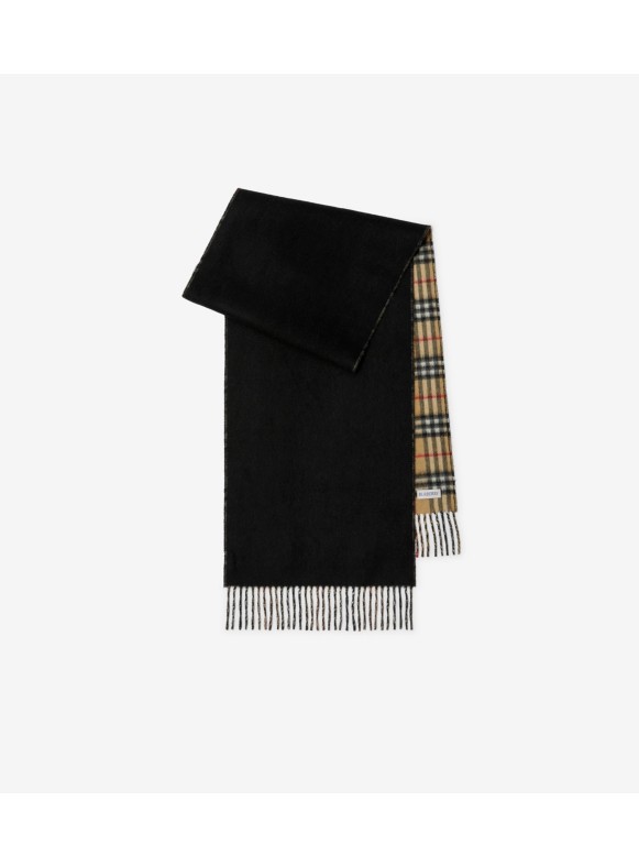 Burberry Cashmere scarf with logo, Men's Accessories